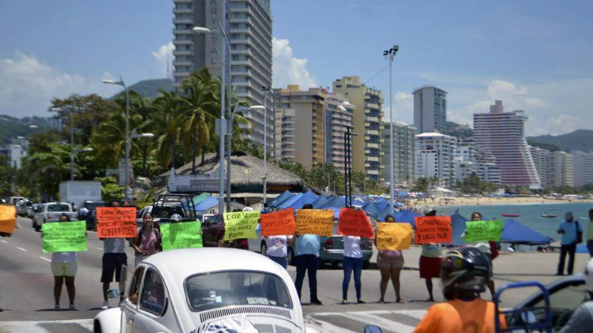 Manifestantes Acapulco